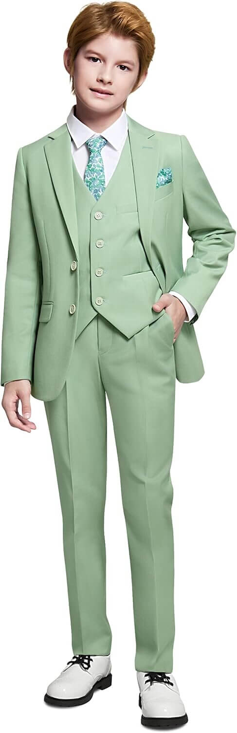 Marvelous World Boys' Suit - Formal Slim Fit, Adjustable Waist - Now 10% Off!