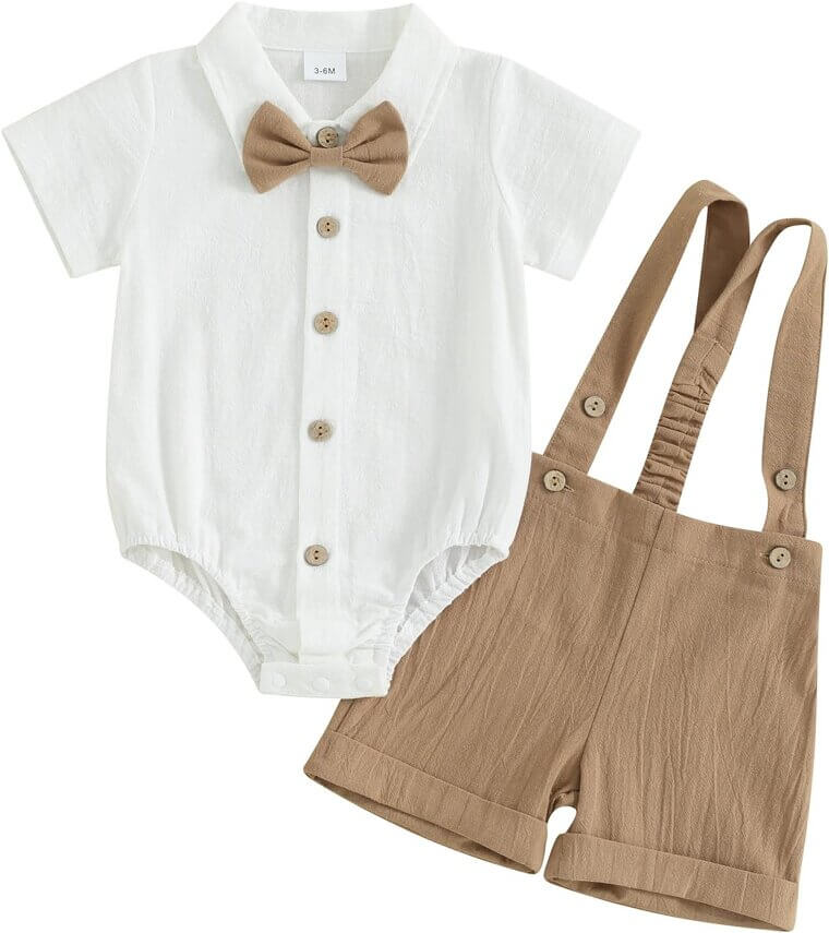 Gentleman Baby Outfit - Perfect for Weddings & Cake Smashes - Don’t Miss the 11% Discount!