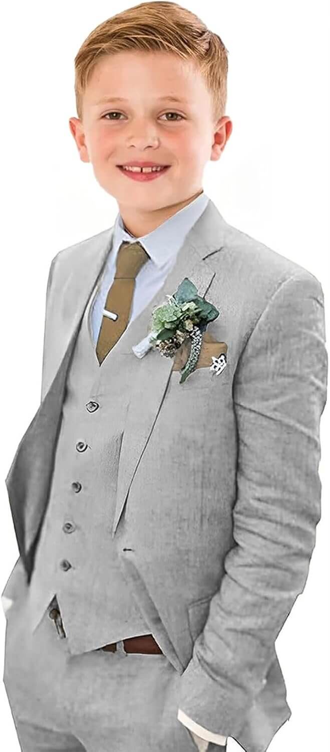 Boys Linen Suit - Perfect for Summer Weddings and Beach Days - Now 15% Off!