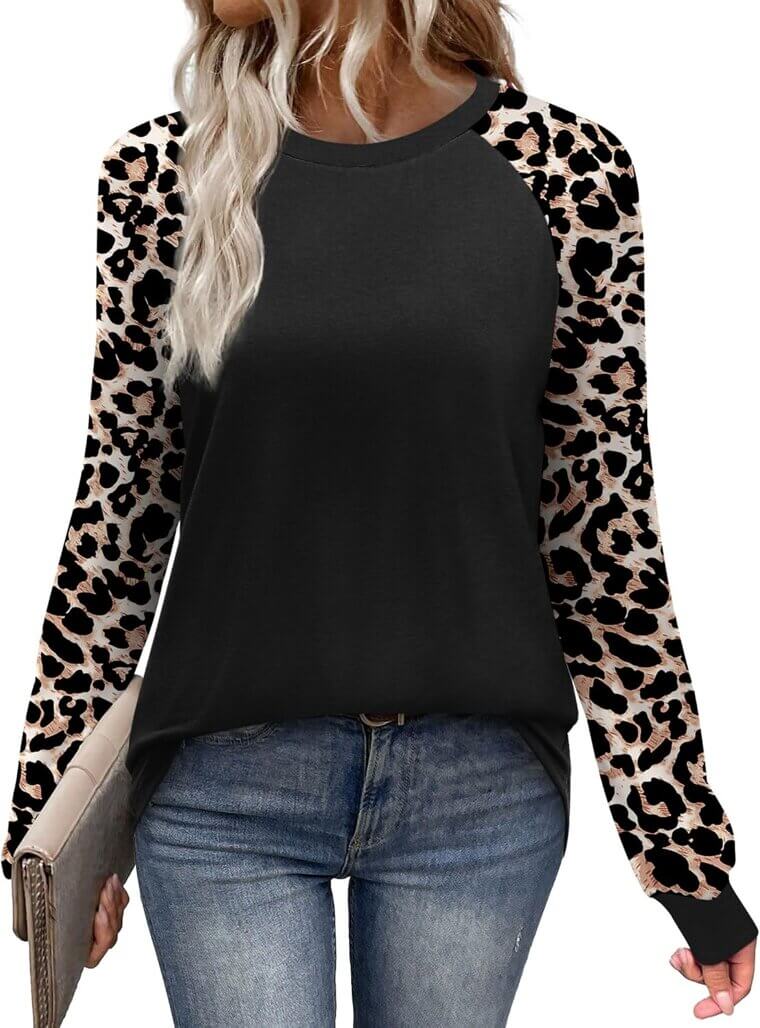 WIHOLL Raglan Tops - Perfect Fall Fashion for Women - Enjoy 43% Off!