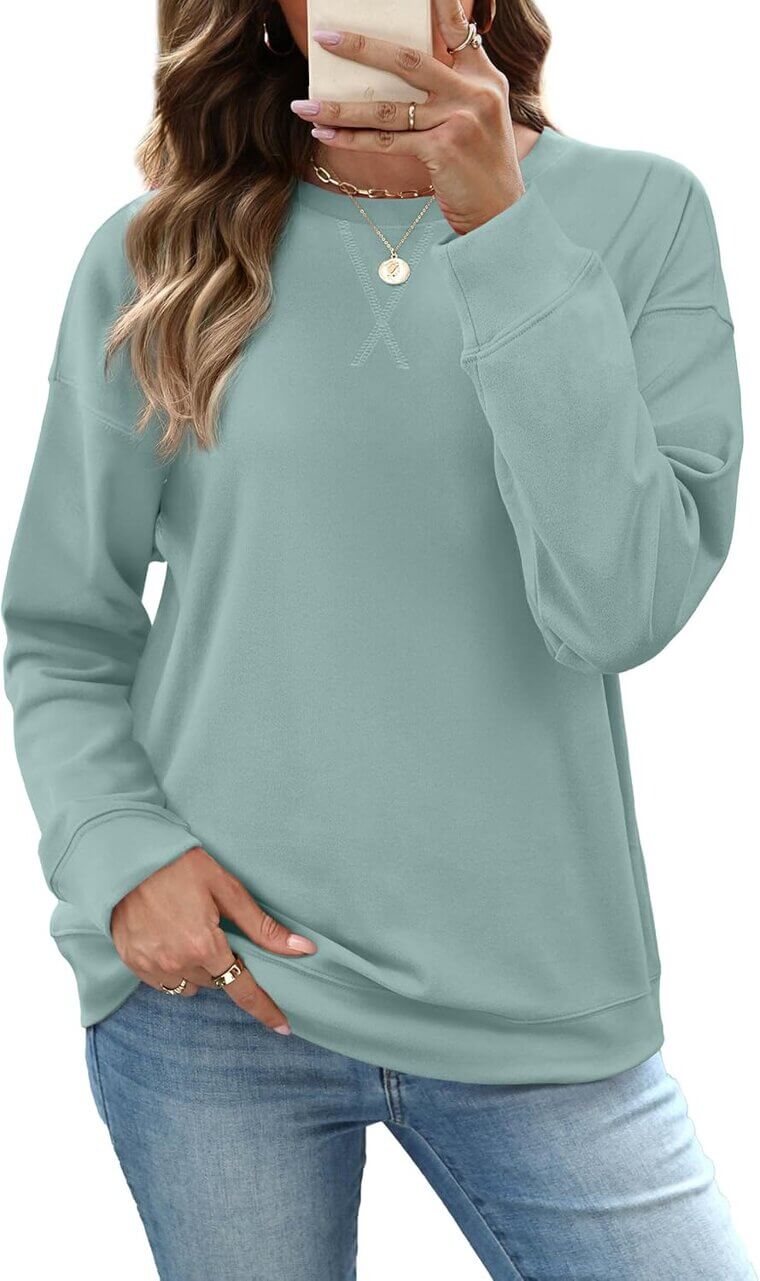 RUMIA Women's Sweatshirt - Cozy Fall Essential - Don’t Miss the 30% Discount!