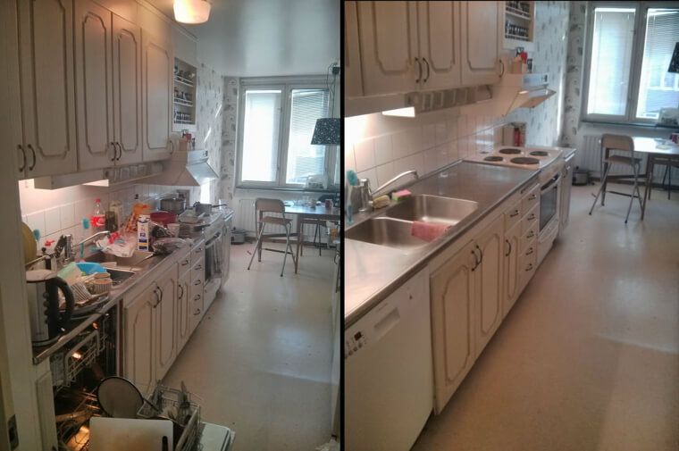 Declutter and Deep Clean Key Areas