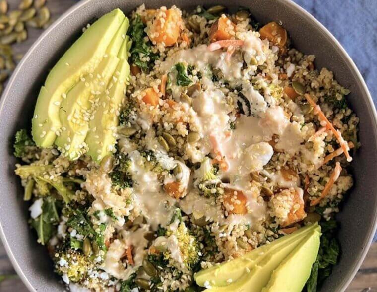 Warm Quinoa and Veggie Bowl