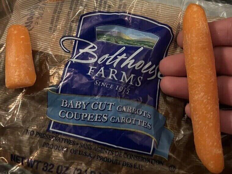 Carrots: 2 to 3 Weeks