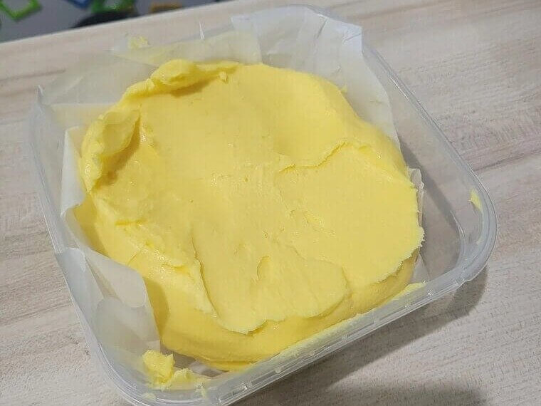 Butter: 1 to 3 Months