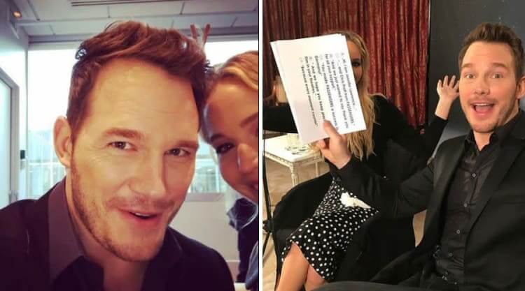Chris Pratt Posted These To His Instagram When Fans Asked About Jennifer Lawrence