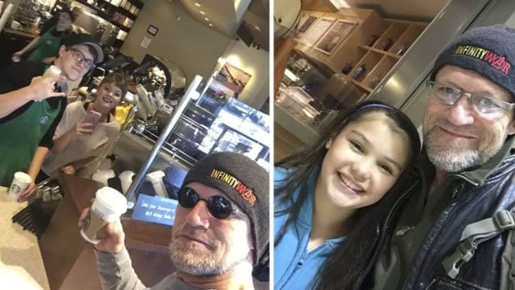 Michael Rooker Surprised Fans In Starbucks
