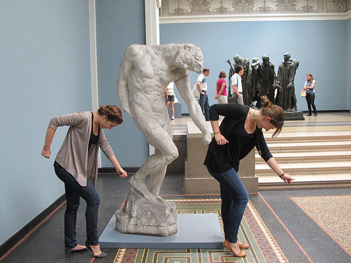 All The Single Marble Statues Put Your Hands Up
