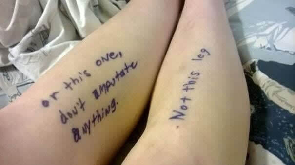 When You Want To Make Sure Nothing Gets Amputated Just In Case