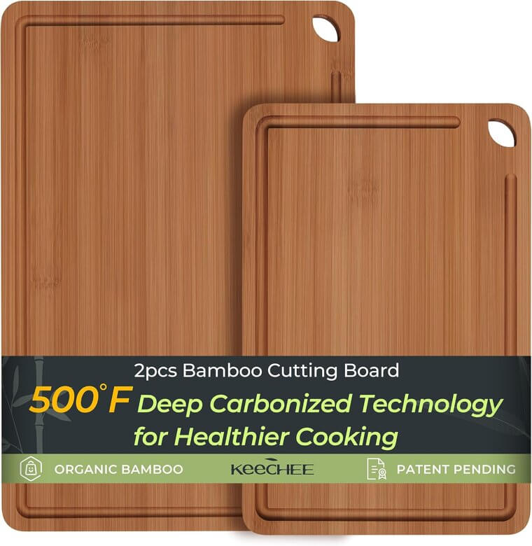 Bamboo Cutting Boards Set - Versatile & Durable Kitchen Essential - Now 27% Off!