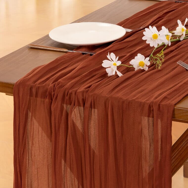 Socomi Fall Table Runner - Boho Rustic Charm for Every Occasion