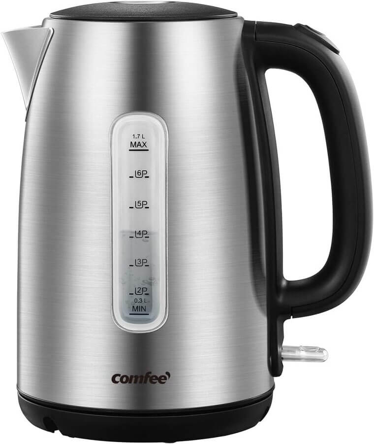 COMFEE' Electric Kettle - Fast Boil & Safe Use - Don’t Miss the 21% Discount!