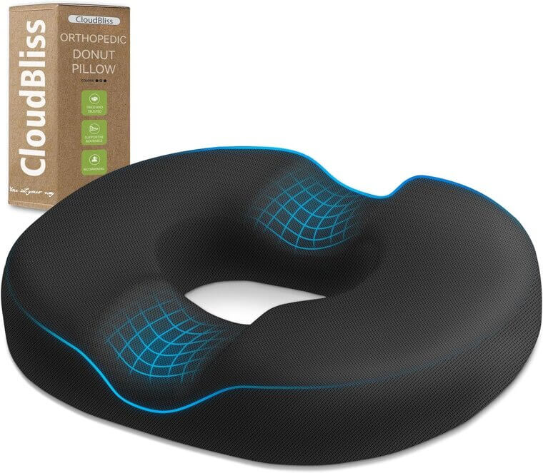 Donut Pillow Cushion for Tailbone Pain Relief & Comfort - Now 37% Off!