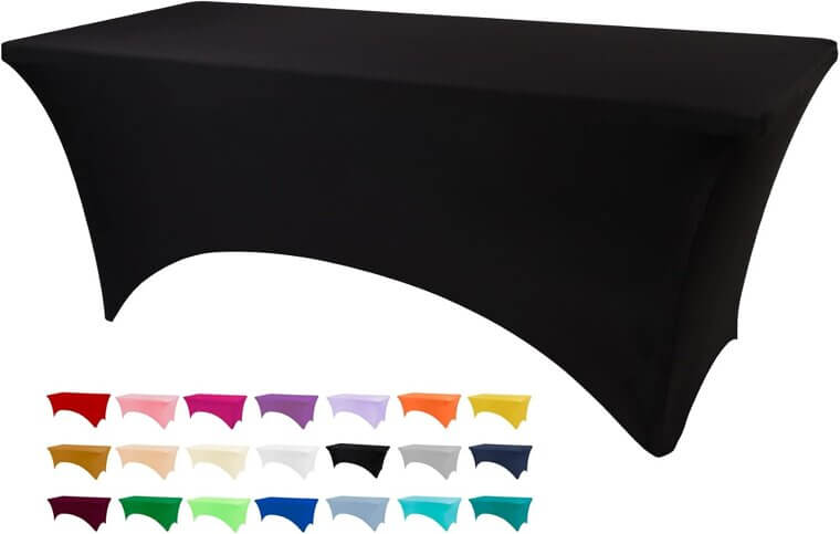 Stretch Tablecloths for 6ft Tables - Perfect for Events! - 20% Off!