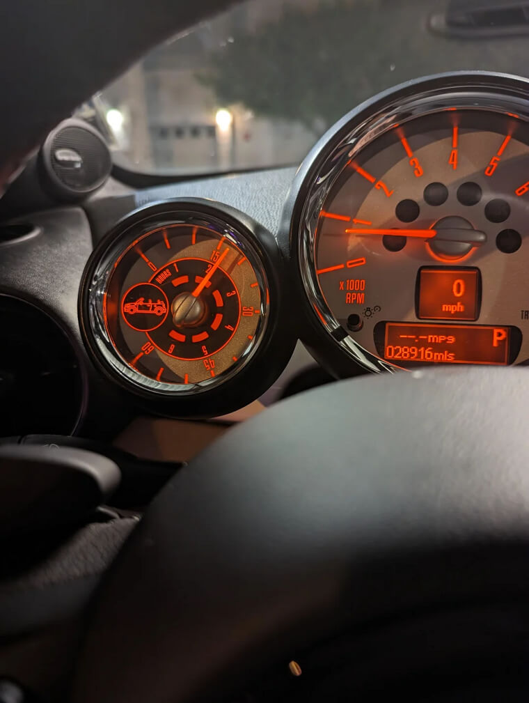 2nd Class Mini Convertible Openometer