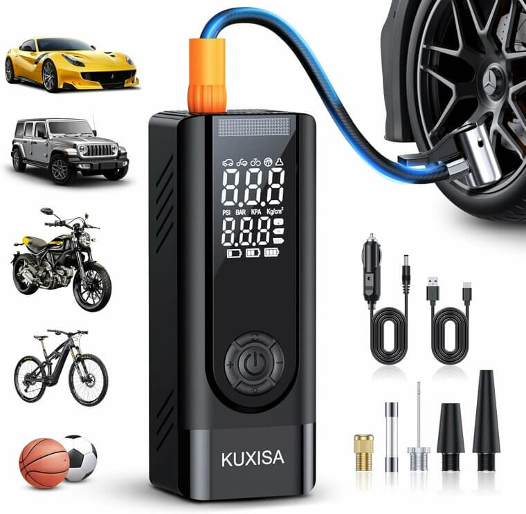 Ultimate Tire Inflator - 180PSI, 25000mAh, 3X Faster Power 