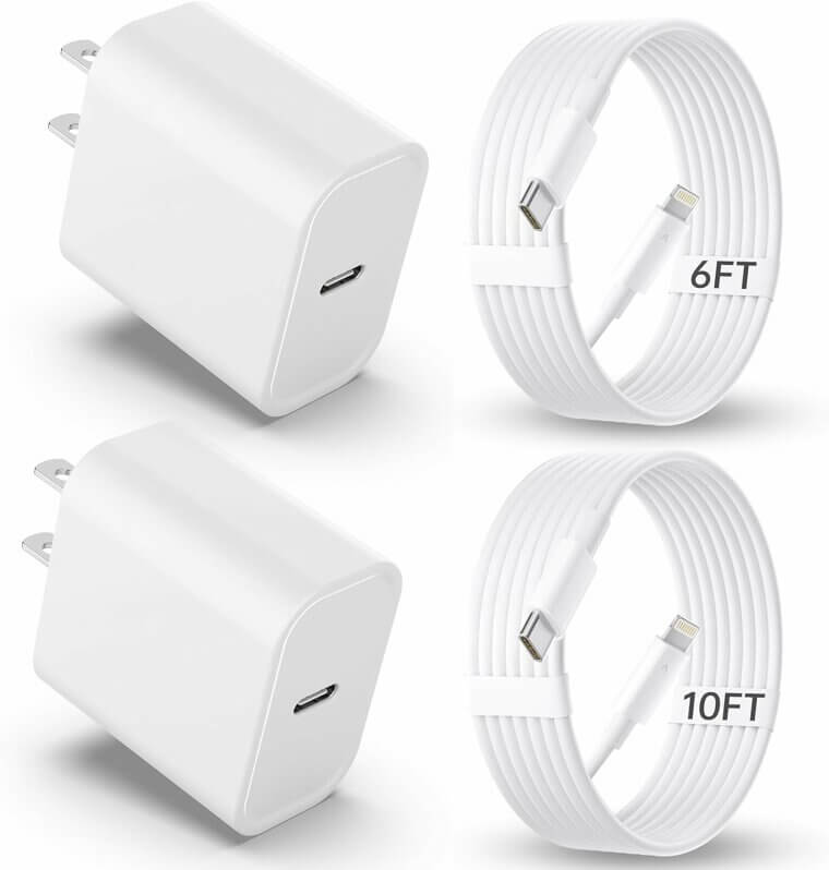 Fast iPhone Charger - MFi Certified 20W USB-C Adapter & Cable Set - Enjoy 31% Off!