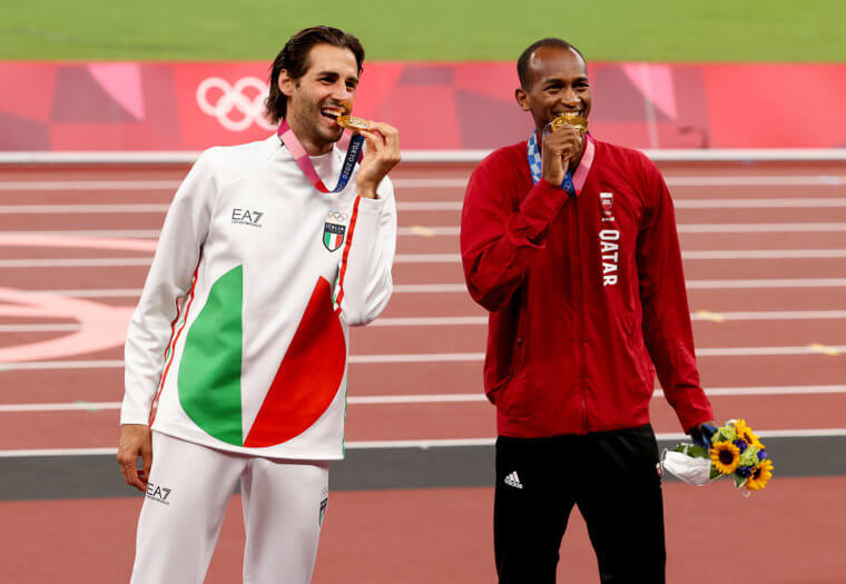These Olympic High Jumpers Wouldn't Fight for the Title