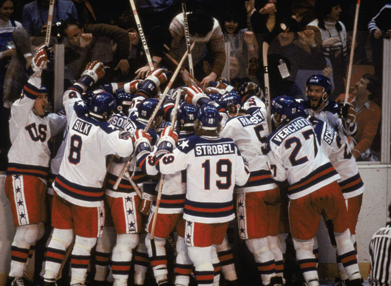 The Amateur Hockey Team Defeated USSR in 1980 Olympics
