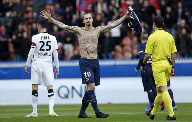 Zlatan Ibrahimovic Shows off Tattoos to Raise Awareness About World Hunger