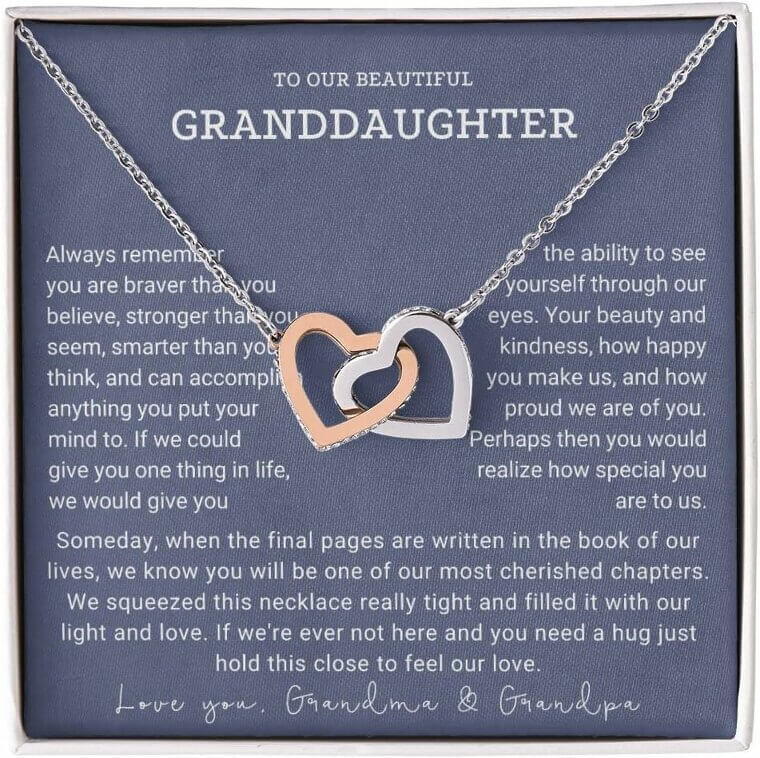 Granddaughter Necklace Gift - A Cherished Keepsake from Loving Grandparents