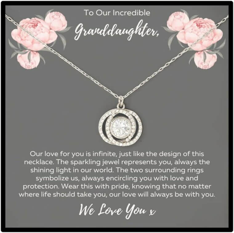Sterling Silver Granddaughter Necklace - Heartfelt Gift She'll Cherish