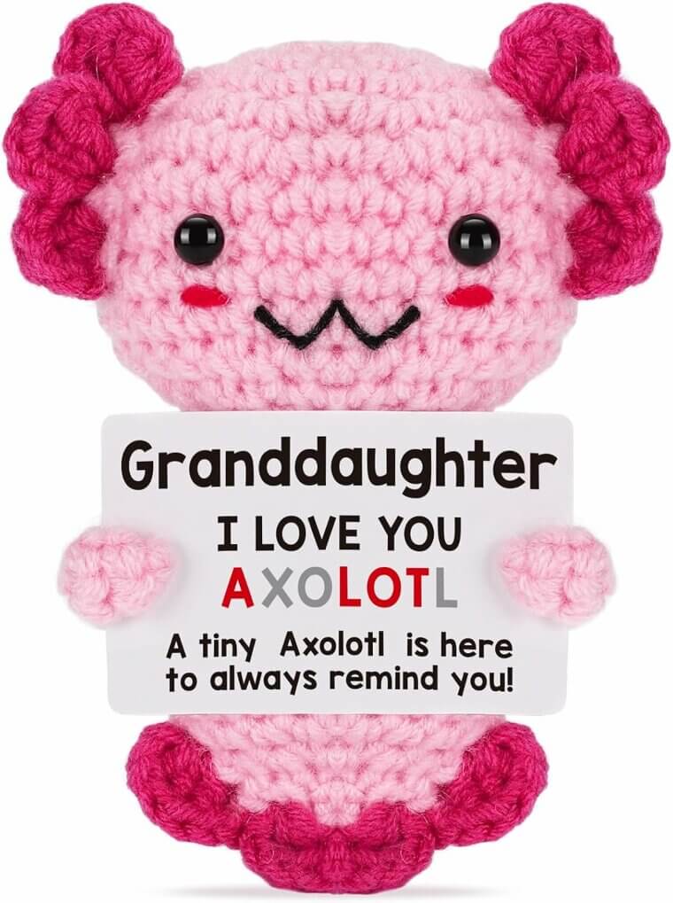 Crochet Axolotl Gift for Girls - Perfect Birthday or Holiday Surprise!