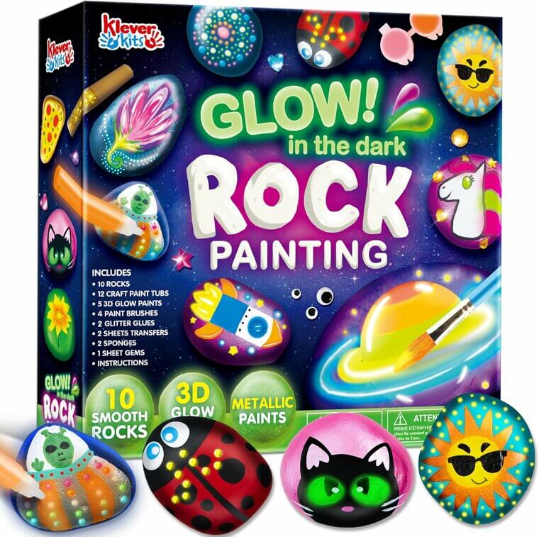 JOYIN Glow Rock Kit - Fun Arts & Crafts for Kids
