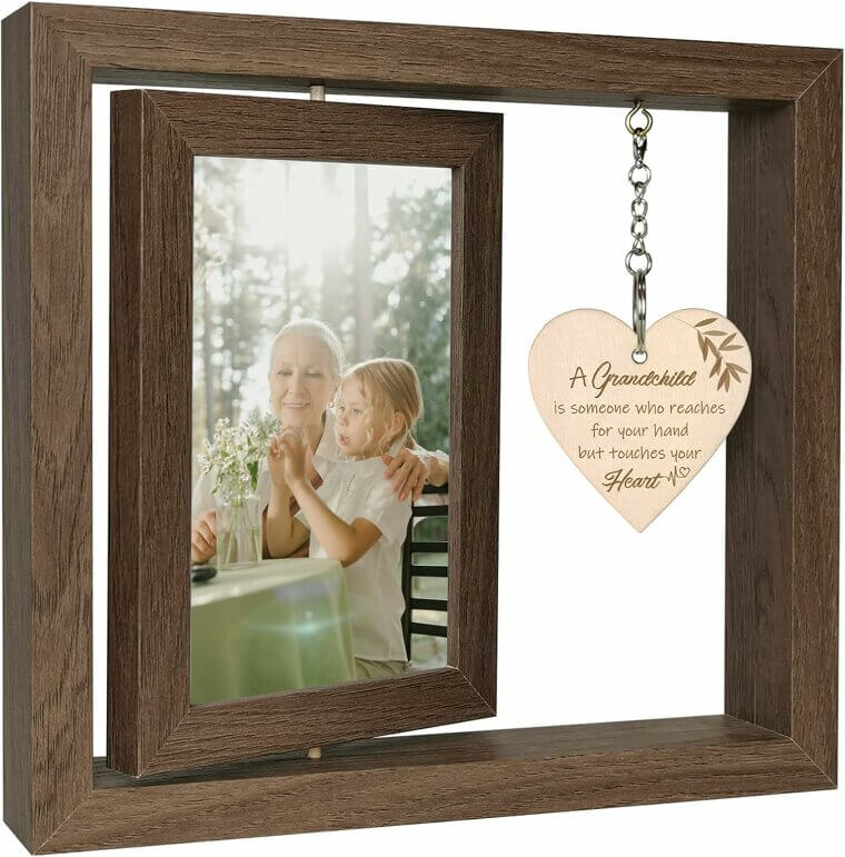 Grandchild Heart Picture Frame - Perfect Gift for New Grandparents - Now 8% Off!