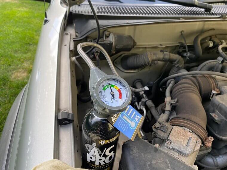 Air Conditioning Recharge (with Refrigerant)