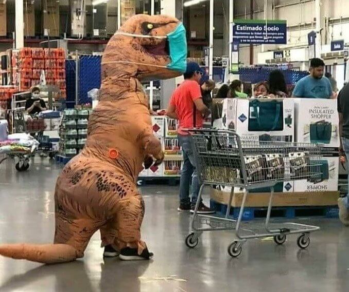 Breaking News: First Dinosaur to Contract Corona