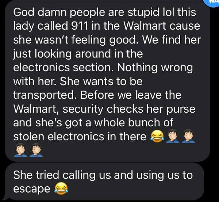 When You Call 911 for Your Cover-Up Story