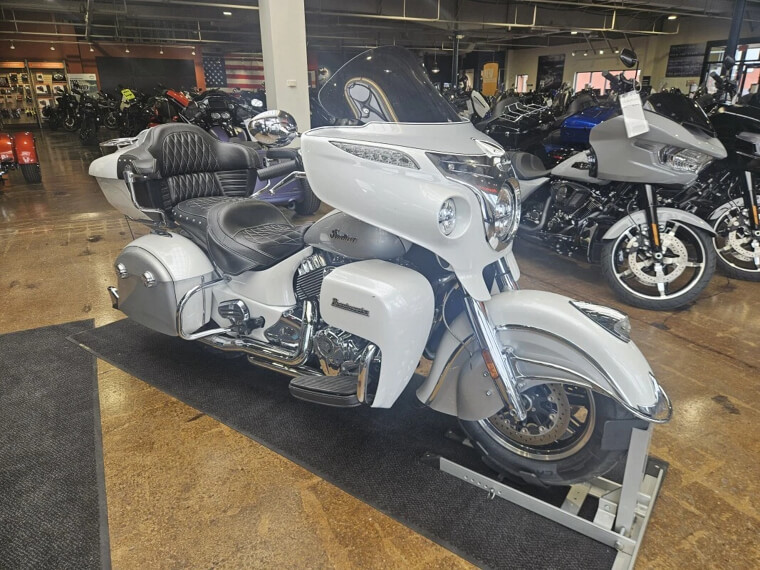 2018 Indian Motorcycle Roadmaster, White With 27365 Miles - $13,990.00