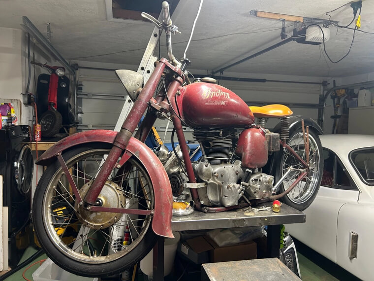 1949 Indian Silver Arrow Vertical - $6,495.00