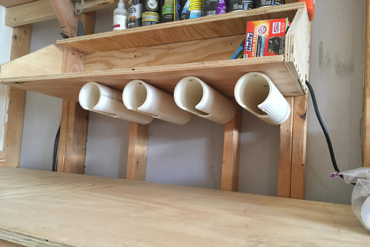PVC Pipe Tool Organizers
