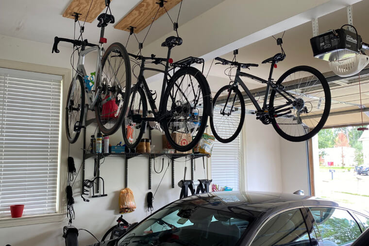 Ceiling Mounted Bikes