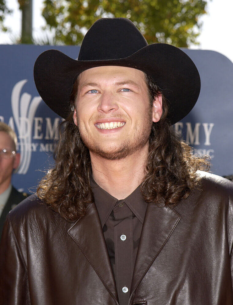 Blake Shelton's Early 2000s Wavy Mullet Naturally Curly and Mostly Air-Dried
