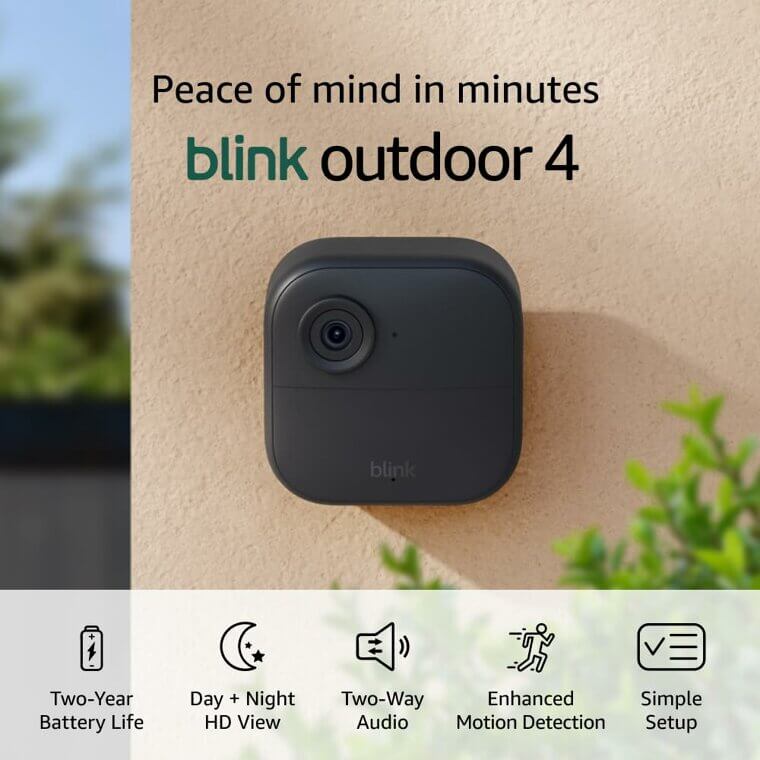 Secure Your Home with Blink Outdoor 4 Wireless Security Cameras Now 62% Off!