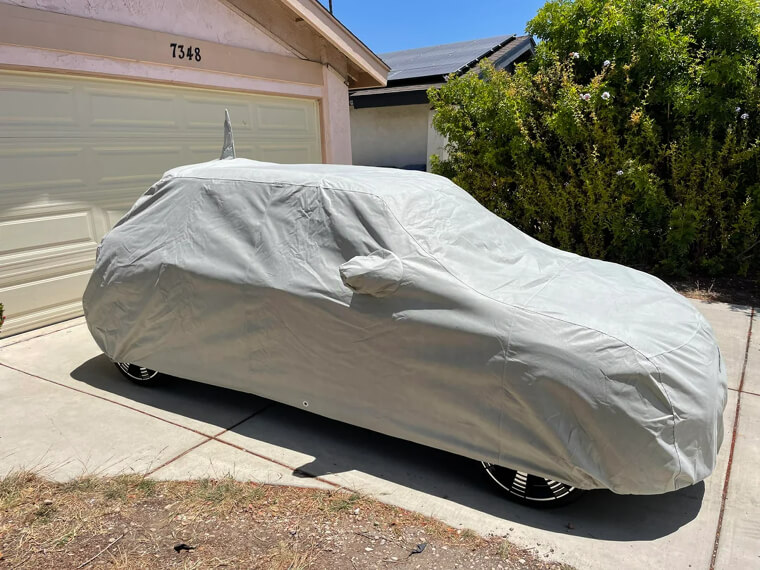 Los ladrones huyen de los coches cubiertos