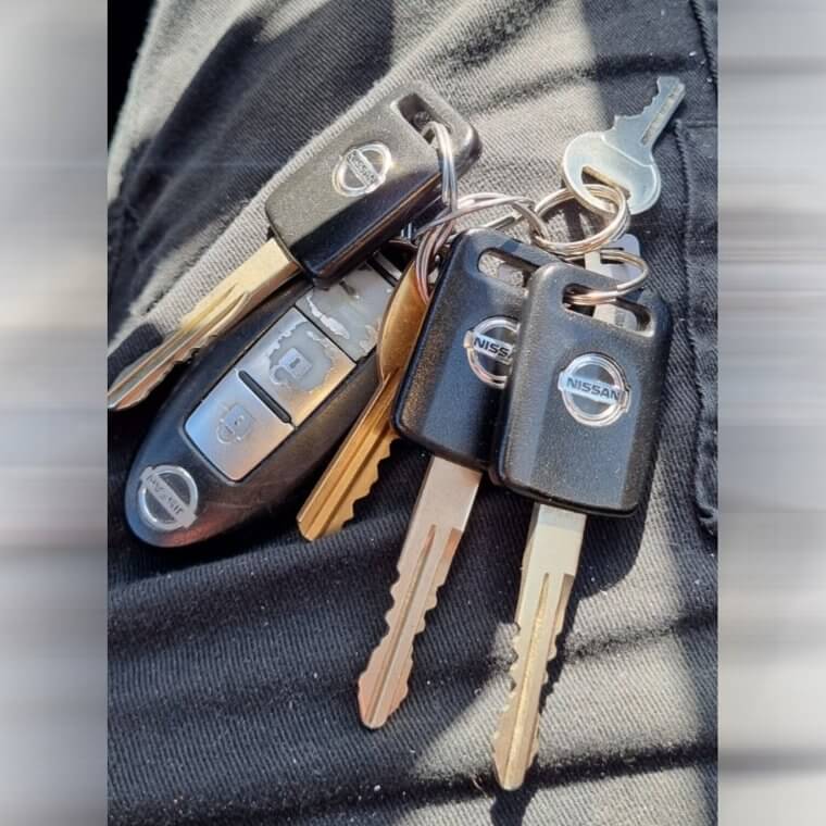 Nunca guardes llaves de repuesto en el coche
