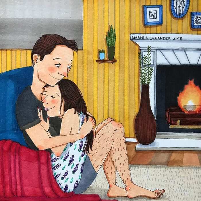 Cuddles By The Fire