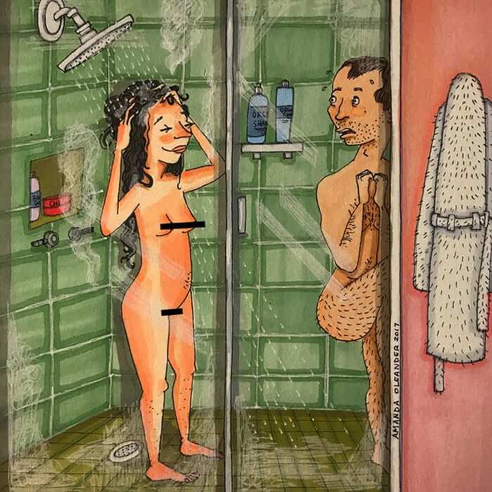 "Stop Hogging All The Hot Water"
