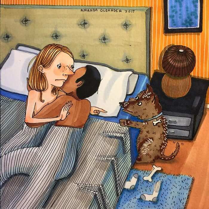 "The Dog Is Watching Us Again"