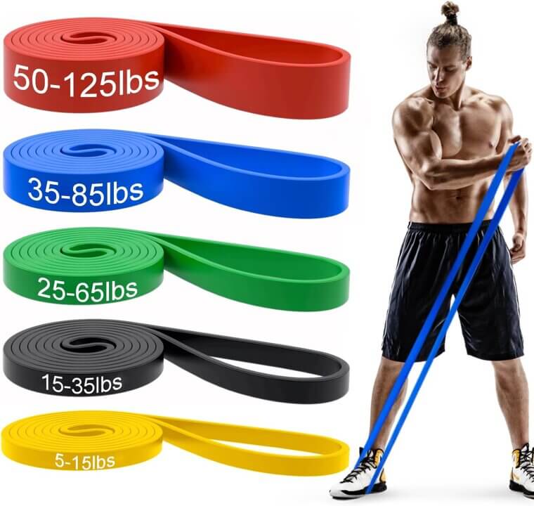 Pull Up Bands Set for Ultimate Workout & Therapy - 34% Off!
