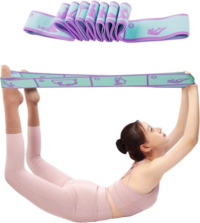 Elastic Yoga Strap for Stretching, Dance & Rehab - Versatile & Durable - Now 50% Off!
