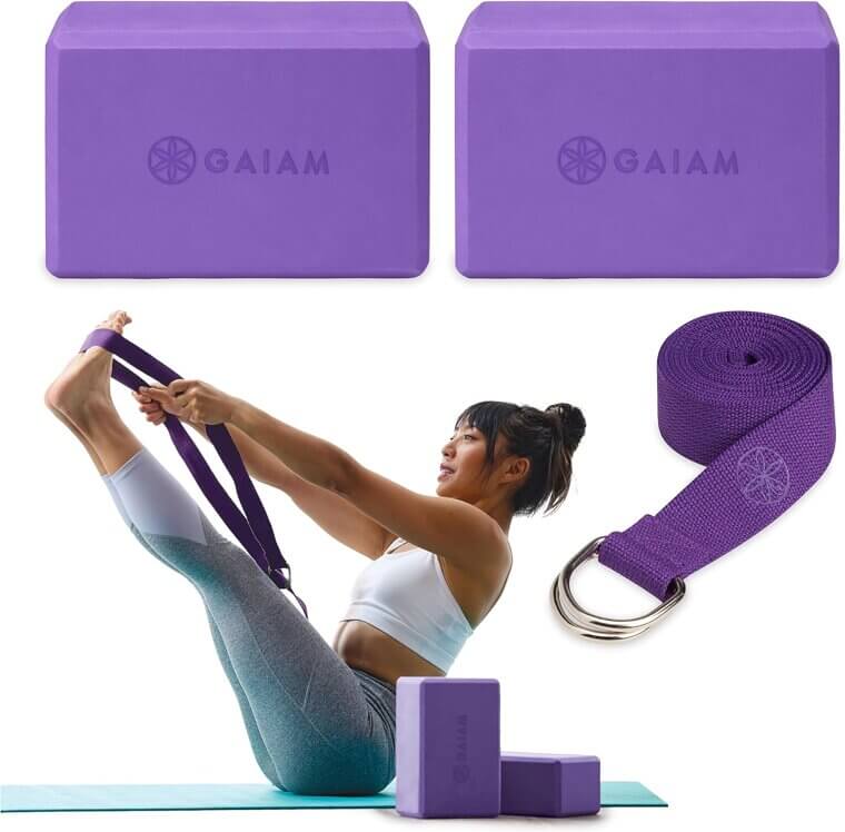 Gaiam Yoga Block Set - Enhance Your Practice with Comfort and Support - 10% Off!