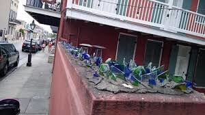 In Brazil People Put Broken Glass Around Their Walls For Protection