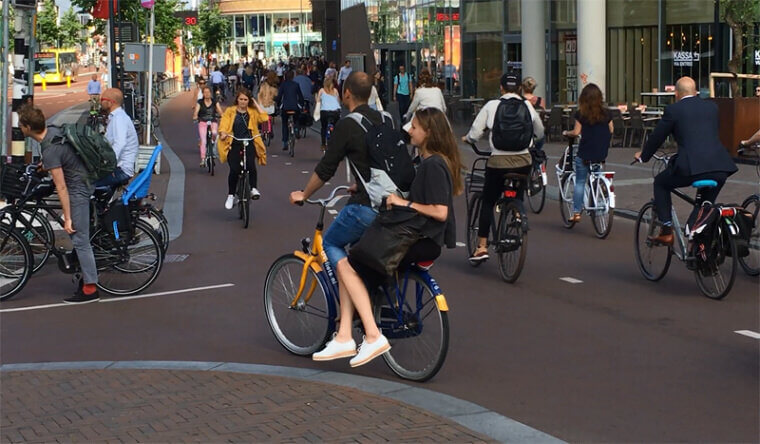 People In The Netherlands Bike Ride Everywhere