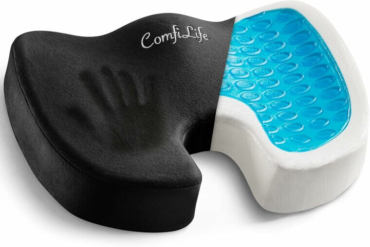 Experience Comfort with ComfiLife Seat Cushion – Ideal for Tailbone Pain Relief Enjoy 10% Off!
