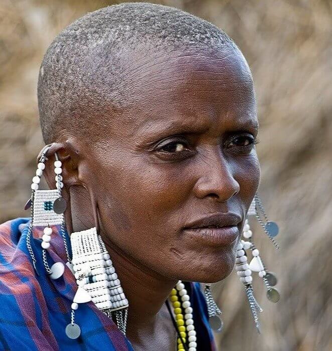Stretched Out Earlobes - Masai African Tribes